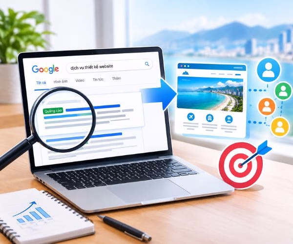 Website giúp tiếp cận khách hàng mục tiêu thông qua các công cụ tìm kiếm