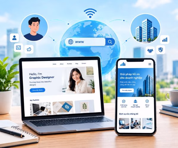 Website đại diện cho cá nhân và doanh nghiệp trên Internet
