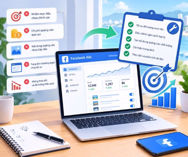 Khắc phục những sai sót phổ biến trong quá trình chạy Facebook Ads