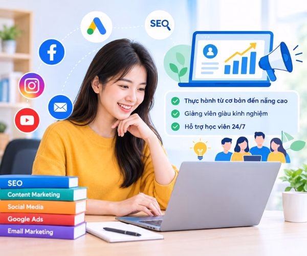Khóa học Digital Marketing Fullstack cho người mới bắt đầu