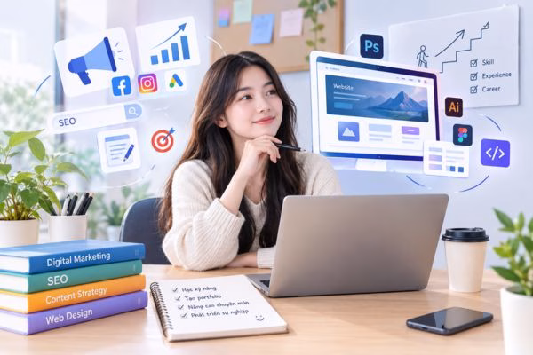 Phát triển sự nghiệp Digital Marketing và Web Designer​
