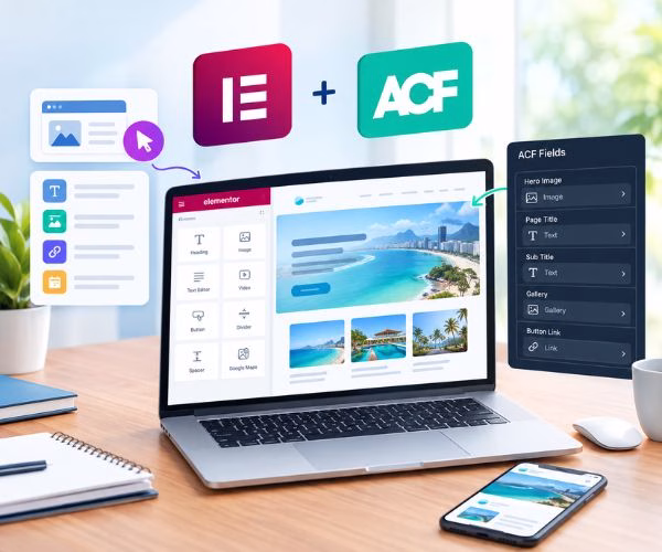 Thiết kế website với Elementor và Advanced Custom Fields