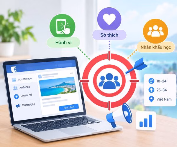 Có thể nhắm chính xác mục tiêu theo hành vi, sở thích và nhân khẩu học