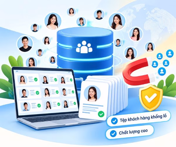 Tệp khách hàng khổng lồ, chất lượng cao