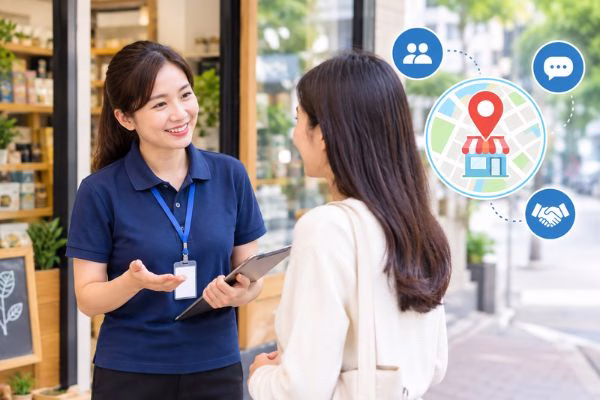 Thực sự đang hoạt động tại địa phương, có khả năng gặp gỡ và trao đổi trực tiếp với khách hàng mọi lúc