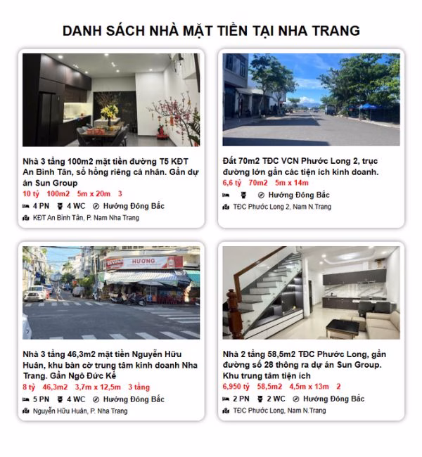 Một giao diện bất động sản do Skillamy thiết kế