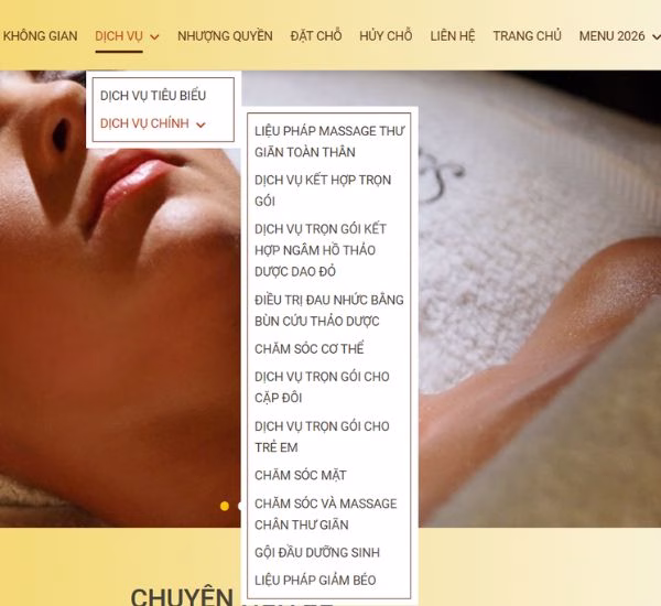 Hệ thống dịch vụ chi tiết