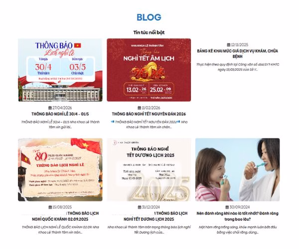 Blog chứa thông tin mang tính nội bộ không nhắm đúng từ khóa