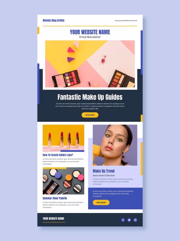 Mẫu website bán hàng mĩ phẩm