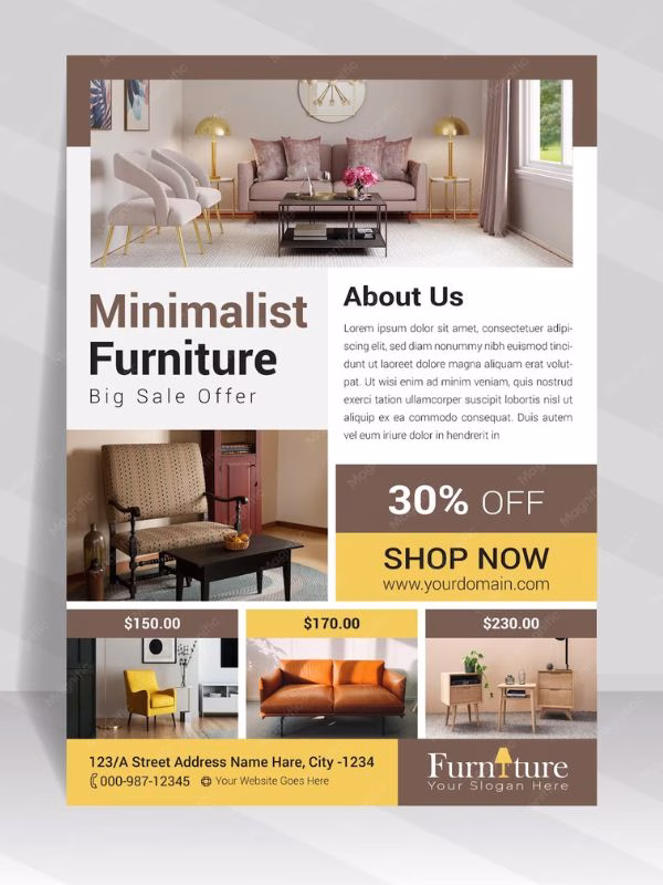 Mẫu website bán hàng nội thất