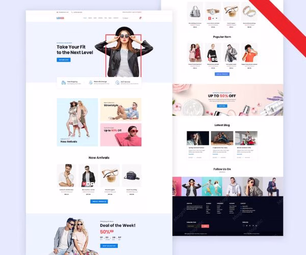 Mẫu website shop thời trang đẹp