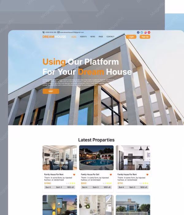 Các mẫu website bất động sản đẹp, hiện đại và dễ sử dụng