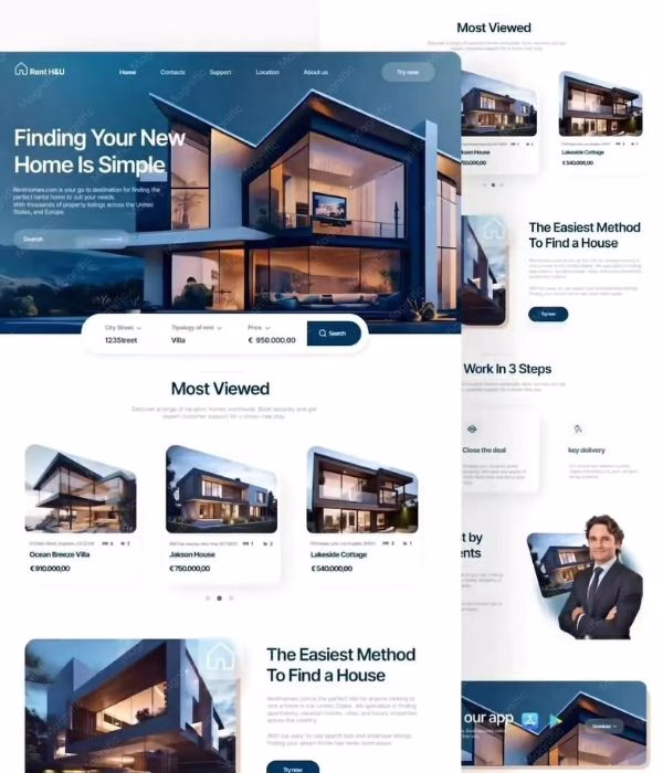 Các mẫu website bất động sản đẹp, hiện đại và dễ sử dụng
