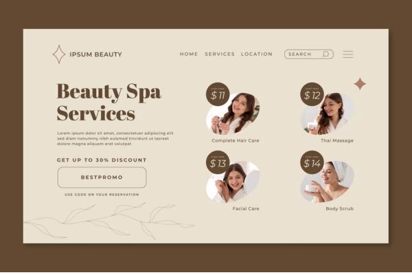 Một số mẫu website spa đẹp, hiện đại, dễ sử dụng