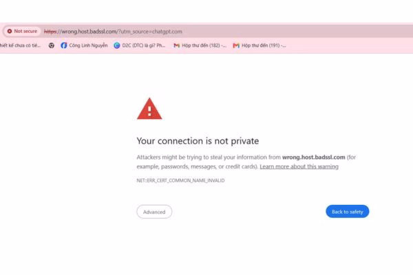 Website bị Google cảnh báo là không an toàn